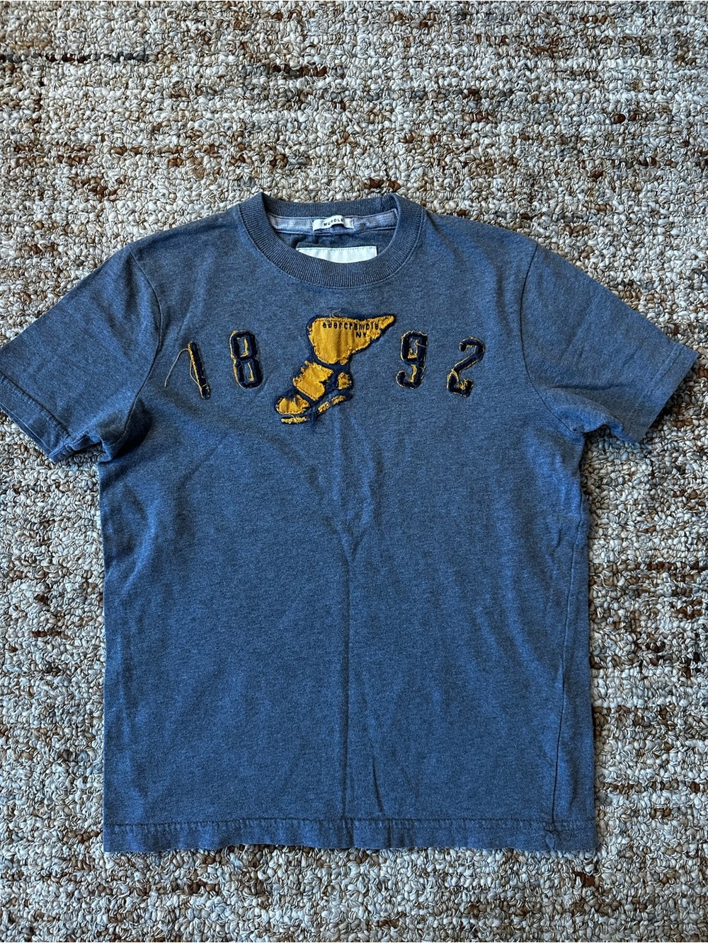 Abercrombie Kids Heather Gray Muscle Tee